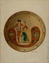 Pa. German Pie Plate, 1937. Creator: Eugene Shellady.