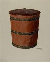 Pa. German Pail and Cover, 1938. Creator: Eugene Shellady.
