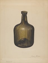 Wine or Spirits Bottle, c. 1936. Creator: Anna Aloisi.