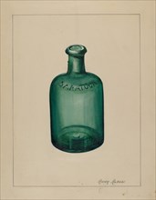 Glass Bottle, 1935/1942. Creator: Anna Aloisi.