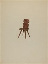 Pa. German Chair, c. 1938. Creator: Charlotte Angus.