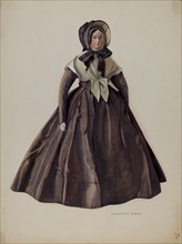 Quaker Costume Doll, 1935/1942. Creator: Charlotte Angus.