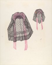 Satin and Lace Hat, c. 1937. Creator: Arelia Arbo.