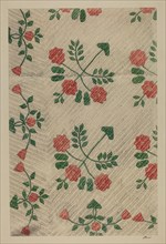 Quilt - Rose Design, 1938. Creator: Ralph Atkinson.