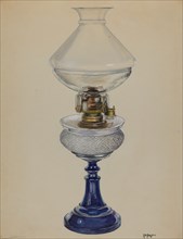 Oil Lamp, c. 1936. Creator: Ralph Atkinson.