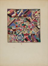 Crazy Quilt, c. 1936. Creator: Evelyn Bailey.