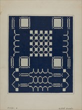 Coverlet (Section), c. 1940. Creator: Ruth M. Barnes.