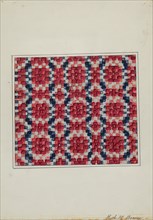 Coverlet (Section), c. 1936. Creator: Ruth M. Barnes.