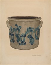 Stoneware Jar, c. 1937. Creator: Richard Barnett.