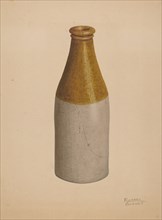 Stoneware Ink Bottle or Catsup Bottle, probably 1938. Creator: Richard Barnett.