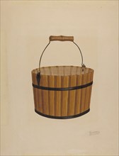 Shaker Wooden Bucket, 1935/1942. Creator: Eugene Barrell.