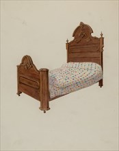 Bed, c. 1937. Creator: Dana Bartlett.