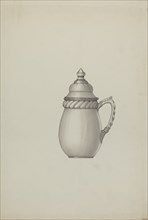 Pewter Honey Jar, c. 1937. Creator: Dana Bartlett.