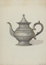 Pewter Teapot, c. 1937. Creator: Dana Bartlett.