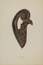 Leaf and Scroll, 1938. Creator: Eugene Bartz.