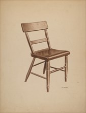 Kitchen Chair, c. 1940. Creator: Edward Bashaw.