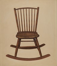 Chair, c. 1937. Creator: Leonard Battee.
