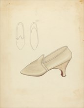 Slippers, c. 1940. Creator: Doris Beer.