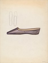 Shoe, 1935/1942. Creator: Jessie M. Benge.