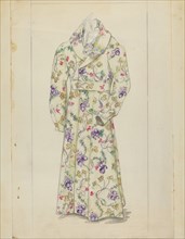 Man's Dressing Gown, c. 1939. Creator: Jessie M. Benge.