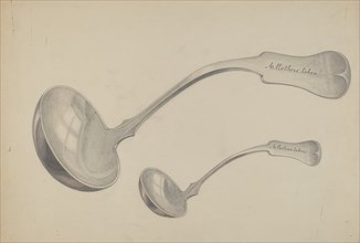Spoon, c. 1937. Creator: Edith Towner.