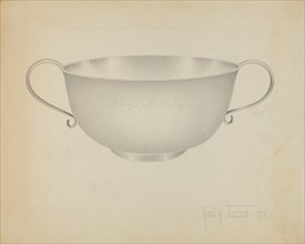 Silver Bowl, 1936. Creator: Amelia Tuccio.