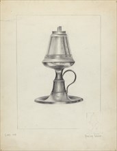 Camphene Lamp, 1935/1942. Creator: Amelia Tuccio.