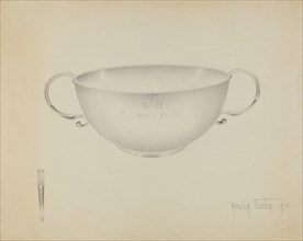 Silver Bowl, 1936. Creator: Amelia Tuccio.