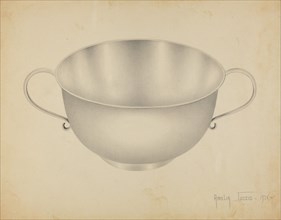 Silver Bowl, c. 1936. Creator: Amelia Tuccio.