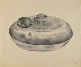 Hot Water Dish and Beaker, c. 1936. Creator: Amelia Tuccio.