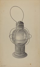 Hand Lantern, c. 1938. Creator: Amelia Tuccio.