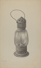 Hand Lantern, c. 1938. Creator: Amelia Tuccio.