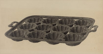 Muffin Pan, c. 1939. Creator: Maurice Van Felix.