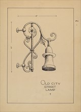 City Gas Light Bracket, c. 1936. Creator: Lucien Verbeke.