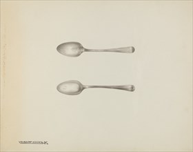 Silver Teaspoon, c. 1939. Creator: Kalamian Walton.