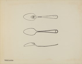 Silver Spoon, c. 1938. Creator: Kalamian Walton.
