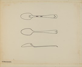 Silver Demi-tasse Spoon, c. 1938. Creator: Kalamian Walton.