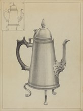 Silver Coffee Pot, c. 1936. Creator: Simon Weiss.