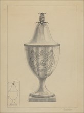 Silver Covered Sugar Urn, 1935/1942. Creator: Simon Weiss.