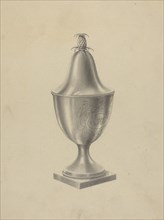 Silver Sugar Bowl, c. 1937. Creator: Simon Weiss.