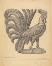 Figurine: Cock, c. 1937. Creator: Bernard Westmacott.