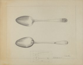 Silver Spoon, c. 1936. Creator: Charlotte Winter.