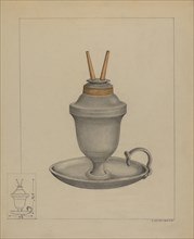 Lamp, c. 1936. Creator: A. Zaidenberg.
