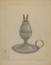 Chamber Lamp, c. 1936. Creator: A. Zaidenberg.
