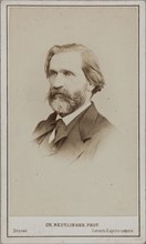 Portrait of the Composer Giuseppe Verdi (1813-1901). Creator: Photo studio Reutlinger, Paris  .