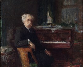 Portrait of the composer Gabriel Fauré (1845-1924), c. 1906. Creator: Farré, Henry (1871-1934).