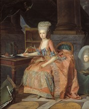 Princess Maria Theresa of Savoy (1756-1805), Countess of Artois, ca 1776. Creator: Périn-Salbreux, Lié Louis (1753-1817).