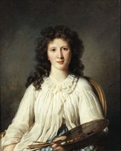 Portrait of the painter Adélaïde Binart (1769-1832), c. 1796. Creator: Bouliard, Marie-Geneviève (1763-1825).
