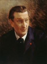 Portrait of the poet François Coppée (1842-1908), c. 1900. Creator: Rochegrosse, Georges Antoine (1859-1938).