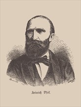 Portrait of the composer Heinrich Pfeil (1835-1899). Creator: Raabe, Wilhelm (1831-1910).